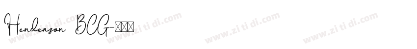 Henderson BCG字体转换